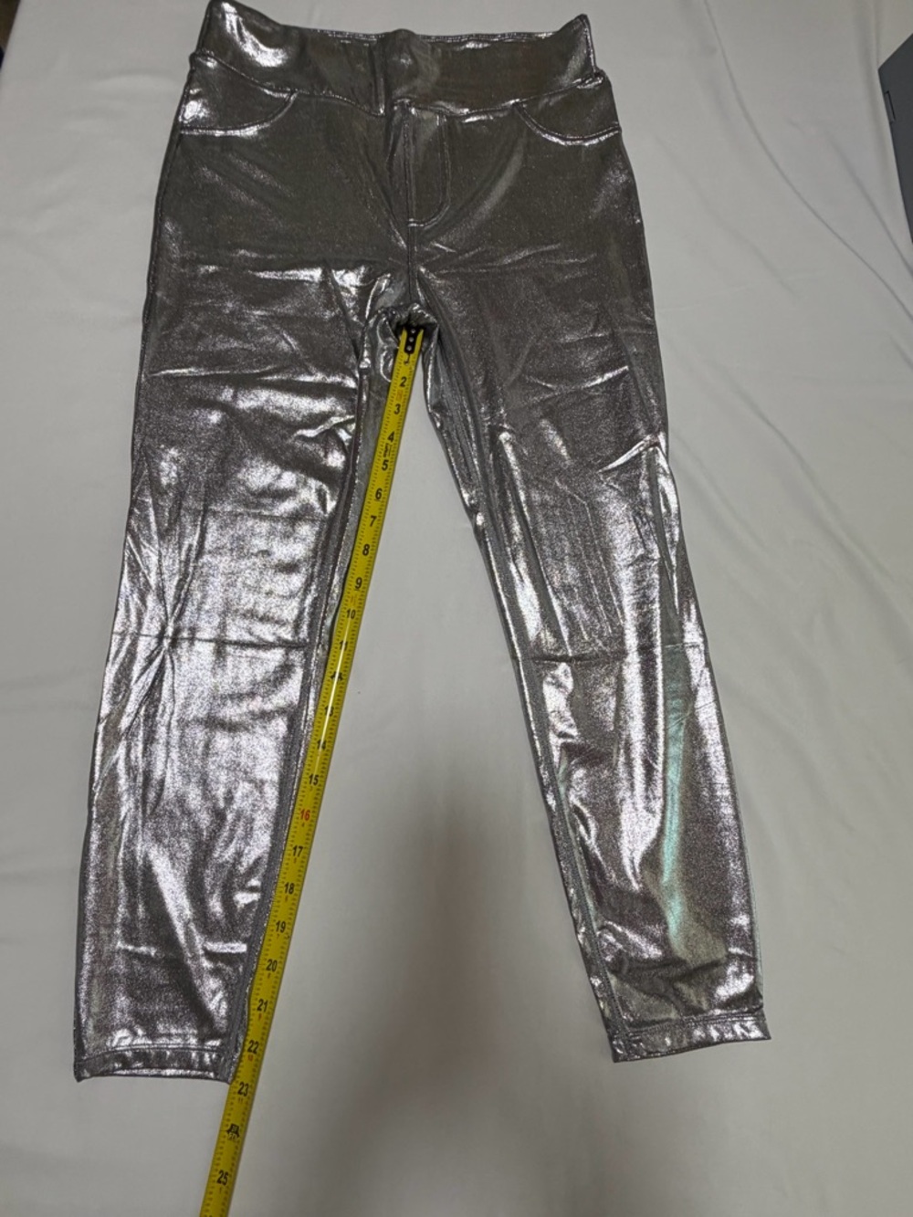 HALARA Silver Metallic High-Rise Leggings - Picture 5 of 8